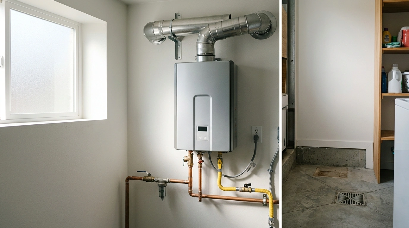 5.28 GPM Indoor Gas Tankless: 132,000 BTU Hot Water