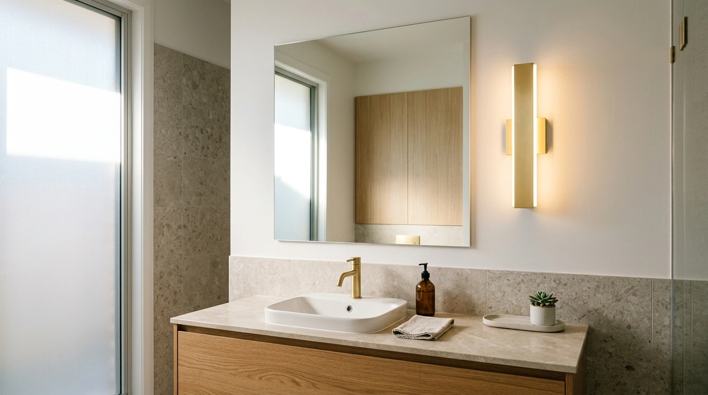 Postmodern Gold LED Wall Lamp: Placement & Bathroom Tips