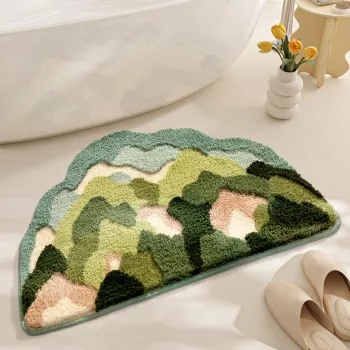 Inyahome 3D Shag Bath Rug: Plush, Absorbent & Non-Slip