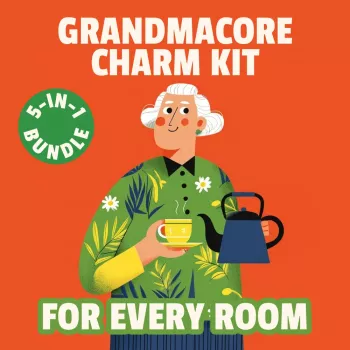 Grandmacore Charm Kit: Cozy 5-in-1 Digital Bundle
